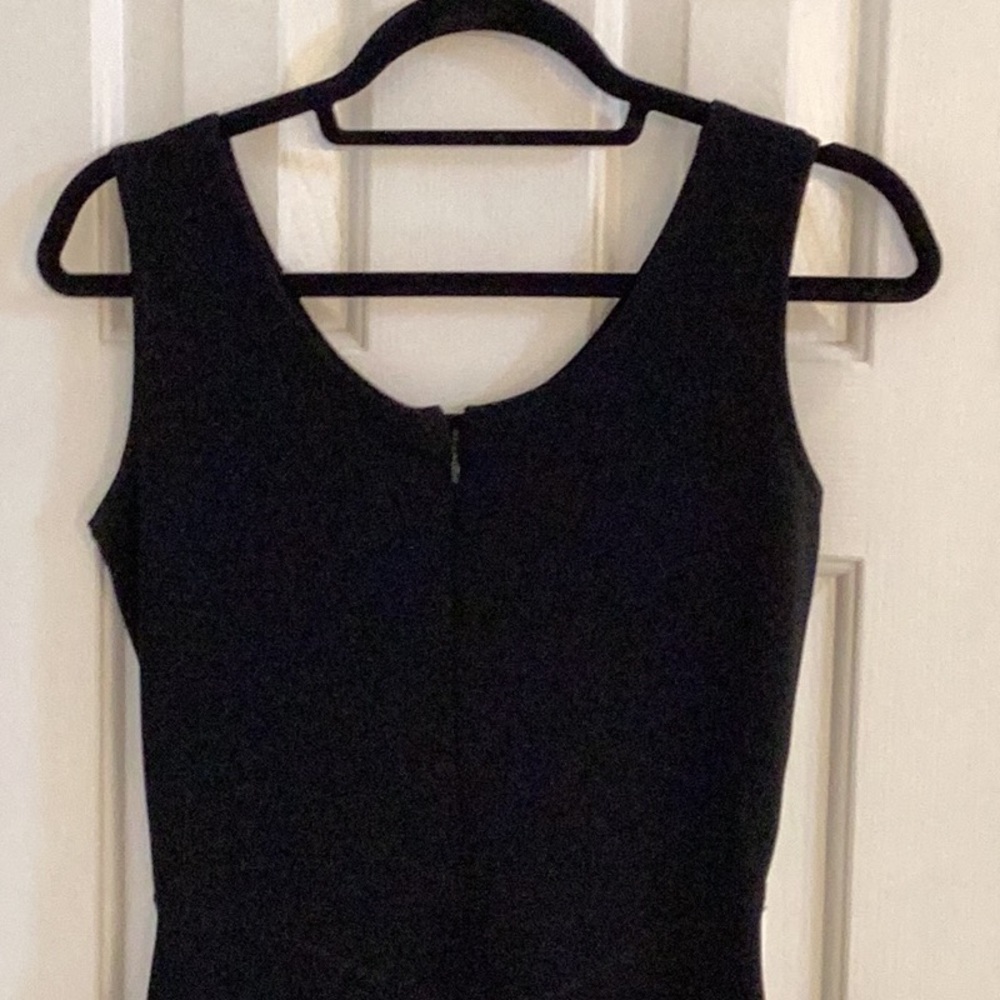 Andrea Isabella Black Vintage Dress w/ Leather & Silver Studs - Picture 6 of 11